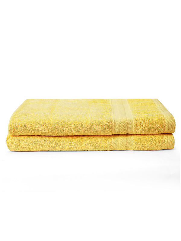 100% Cotton Bath Towel, 450 GSM, Pack of 2, Aqua Plush Collection