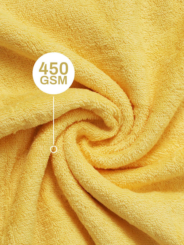 100% Cotton Bath Towel, 450 GSM, Pack of 2, Aqua Plush Collection