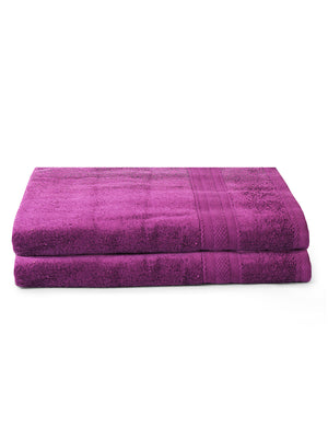 100% Cotton Bath Towel, 450 GSM, Pack of 2, Aqua Plush Collection