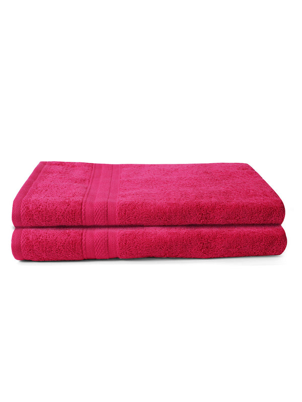 100% Cotton Bath Towel, 450 GSM, Pack of 2, Aqua Plush Collection