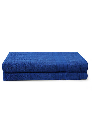 100% Cotton Bath Towel, 450 GSM, Pack of 2, Aqua Plush Collection