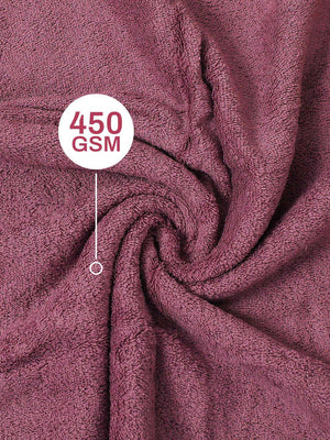100% Cotton Bath Towel, 450 GSM, Pack of 2, Aqua Plush Collection