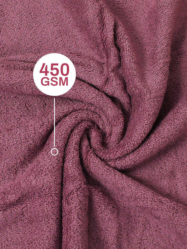 100% Cotton Bath Towel, 450 GSM, Pack of 2, Aqua Plush Collection