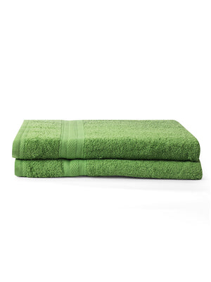 100% Cotton Bath Towel, 450 GSM, Pack of 2, Aqua Plush Collection