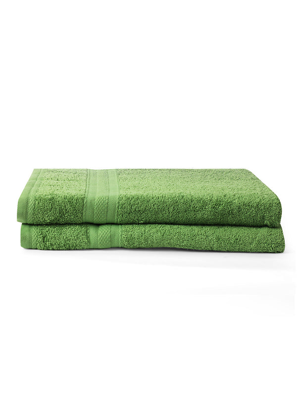 100% Cotton Bath Towel, 450 GSM, Pack of 2, Aqua Plush Collection