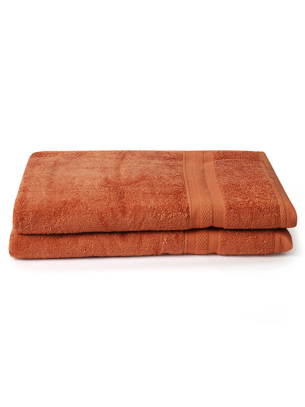 100% Cotton Bath Towel, 450 GSM, Pack of 2, Aqua Plush Collection
