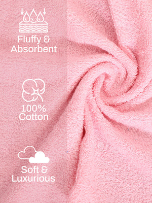 100% Cotton Hand Towel, 450 GSM, Pack of 2, Aqua Plush Collection