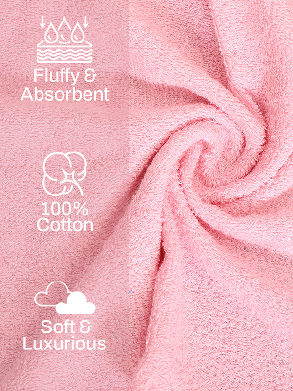 100% Cotton Hand Towel, 450 GSM, Pack of 2, Aqua Plush Collection