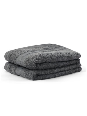 100% Cotton Hand Towel, 450 GSM, Pack of 2, Aqua Plush Collection