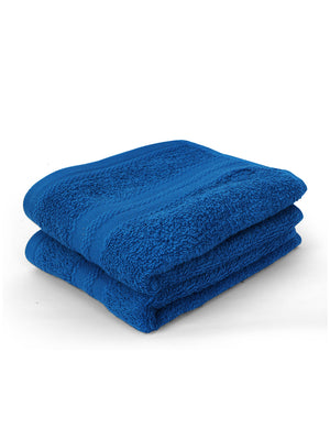 100% Cotton Hand Towel, 450 GSM, Pack of 2, Aqua Plush Collection