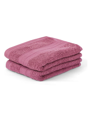 100% Cotton Hand Towel, 450 GSM, Pack of 2, Aqua Plush Collection