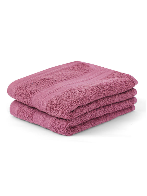100% Cotton Hand Towel, 450 GSM, Pack of 2, Aqua Plush Collection