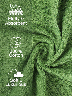 100% Cotton Hand Towel, 450 GSM, Pack of 2, Aqua Plush Collection