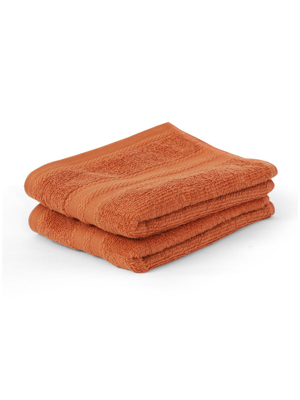100% Cotton Hand Towel, 450 GSM, Pack of 2, Aqua Plush Collection