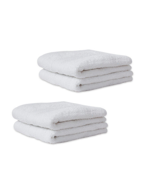 100% Cotton Hand Towel, 450 GSM, Pack of 4, Aqua Plush Collection