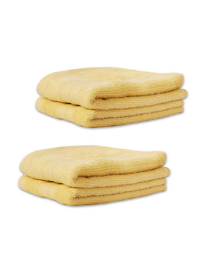 100% Cotton Hand Towel, 450 GSM, Pack of 4, Aqua Plush Collection