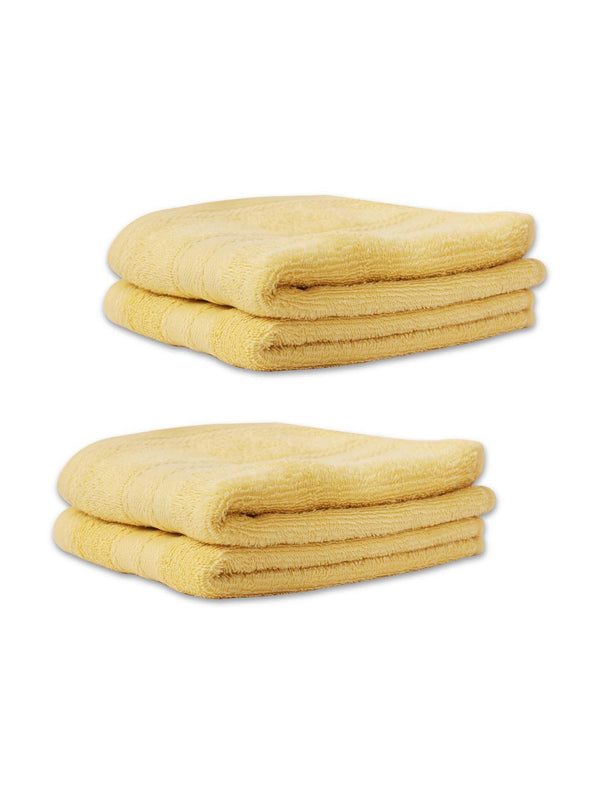 100% Cotton Hand Towel, 450 GSM, Pack of 4, Aqua Plush Collection