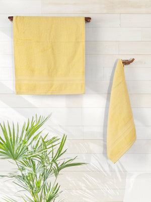 100% Cotton Hand Towel, 450 GSM, Pack of 4, Aqua Plush Collection