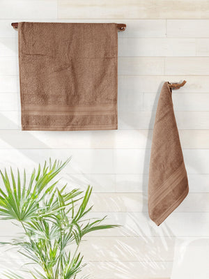 100% Cotton Hand Towel, 450 GSM, Pack of 4, Aqua Plush Collection