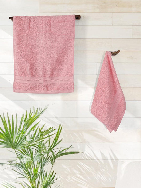 100% Cotton Hand Towel, 450 GSM, Pack of 4, Aqua Plush Collection