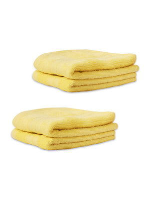 100% Cotton Hand Towel, 450 GSM, Pack of 4, Aqua Plush Collection