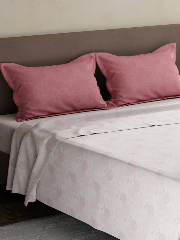 100% Cotton King Bedsheet Set, 180 TC Printed, Pristine Collection