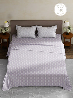 100% Cotton King Bedsheet Set, 180 TC Printed, Pristine Collection