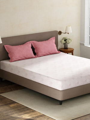 100% Cotton King Fitted Sheet Set, 180 TC Printed, Pristine Collection