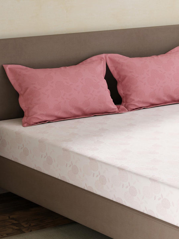 100% Cotton King Fitted Sheet Set, 180 TC Printed, Pristine Collection