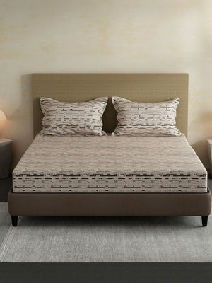 100% Cotton King Bedsheet Set, 144 TC Printed, Lumina Floret Collection