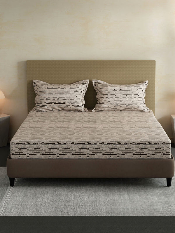 100% Cotton King Bedsheet Set, 144 TC Printed, Lumina Floret Collection