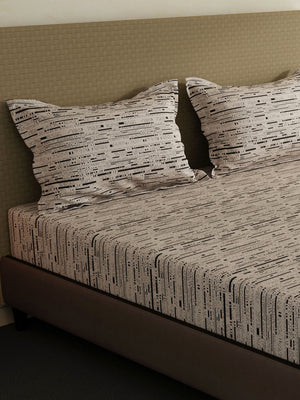 100% Cotton King Bedsheet Set, 144 TC Printed, Lumina Floret Collection