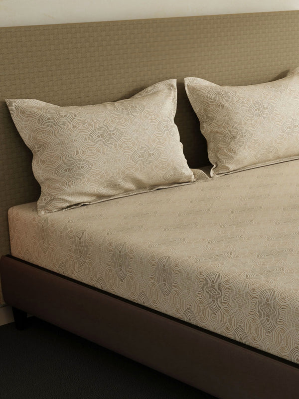 100% Cotton King Bedsheet Set, 144 TC Printed, Lumina Floret Collection