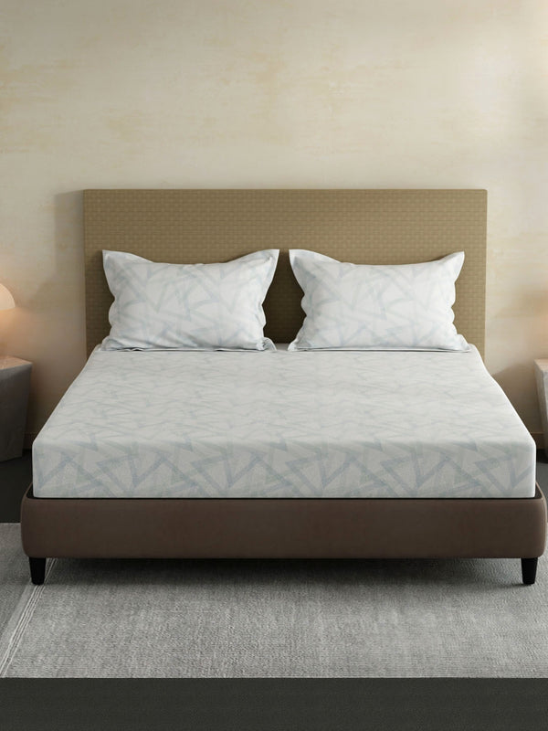 100% Cotton King Bedsheet Set, 144 TC Printed, Lumina Floret Collection