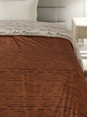 100% Cotton Single Reversible Comforter, 144 TC Printed, Lumina Floret Collection