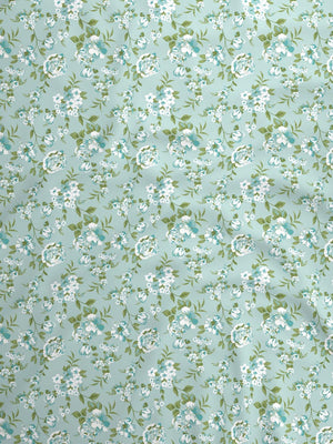 100% Cotton Double Bedsheet Set, 144 TC Printed, Lumina Floret Collection