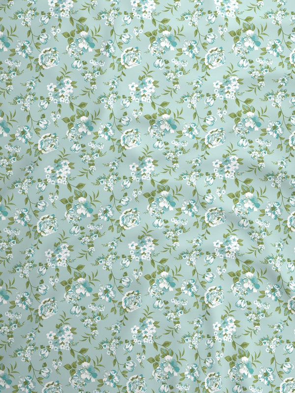100% Cotton Double Bedsheet Set, 144 TC Printed, Lumina Floret Collection