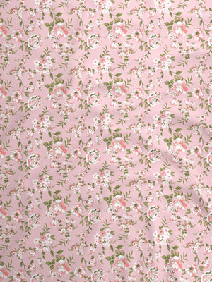 100% Cotton Double Bedsheet Set, 144 TC Printed, Lumina Floret Collection