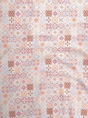 100% Cotton Double Bedsheet Set, 144 TC Printed, Lumina Floret Collection