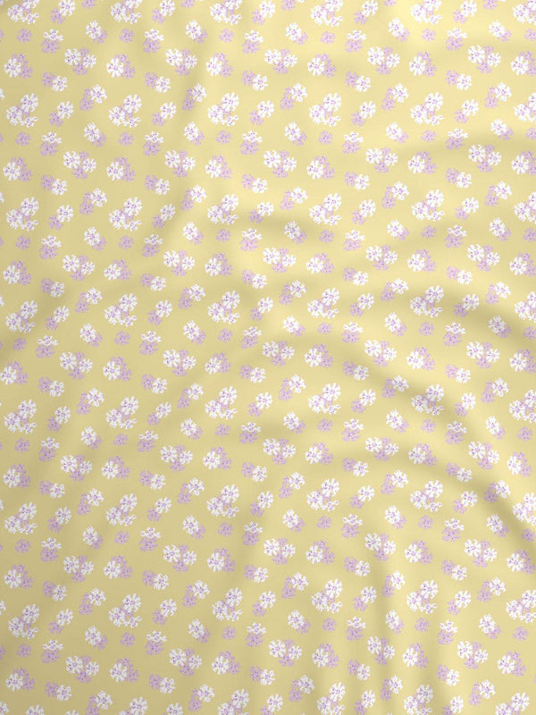 100% Cotton Double Bedsheet Set, 144 TC Printed, Lumina Floret Collection