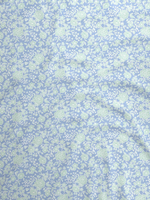 100% Cotton Double Bedsheet Set, 144 TC Printed, Lumina Floret Collection