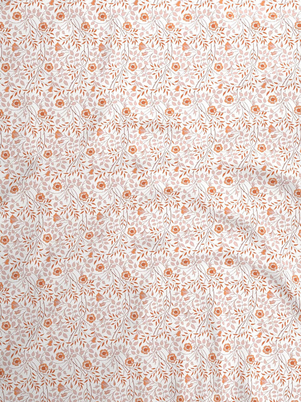100% Cotton Double Bedsheet Set, 144 TC Printed, Lumina Floret Collection