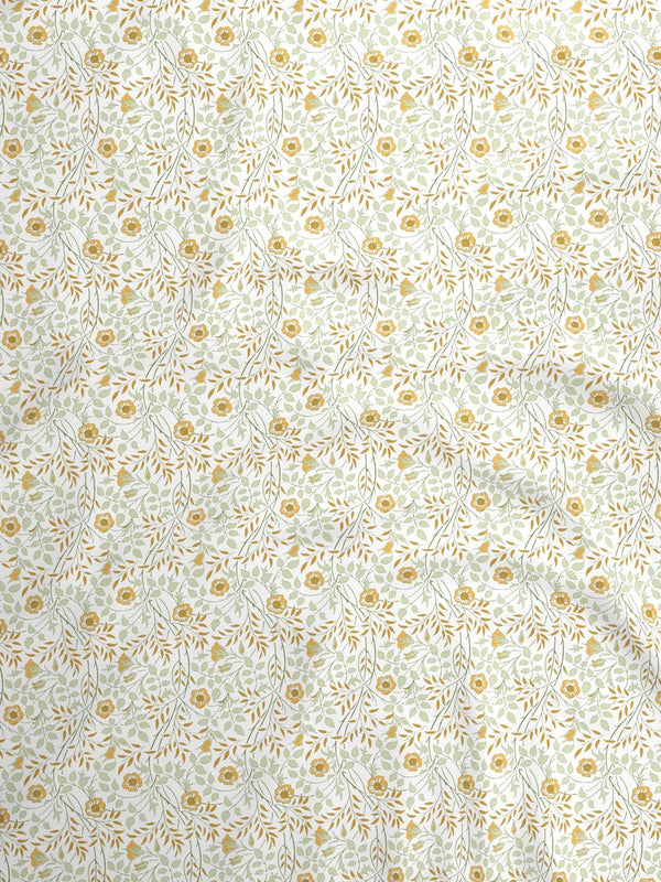 100% Cotton Double Bedsheet Set, 144 TC Printed, Lumina Floret Collection
