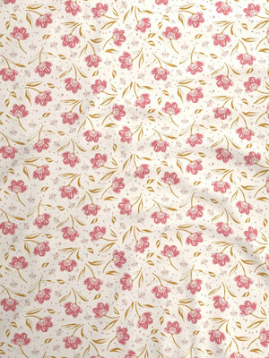 100% Cotton Double Bedsheet Set, 144 TC Printed, Lumina Floret Collection