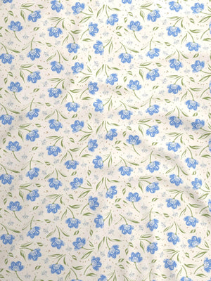 100% Cotton Double Bedsheet Set, 144 TC Printed, Lumina Floret Collection