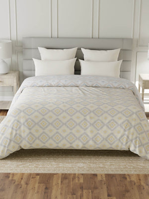 100% Cotton Double Reversible Comforter, 144 TC Printed, Lumina Floret Collection