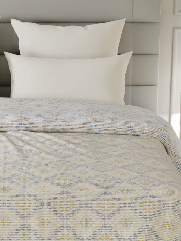 100% Cotton Double Reversible Comforter, 144 TC Printed, Lumina Floret Collection