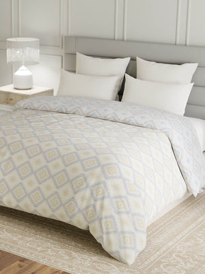 100% Cotton Double Reversible Comforter, 144 TC Printed, Lumina Floret Collection