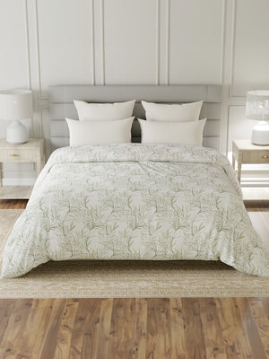 100% Cotton Double Reversible Comforter, 144 TC Printed, Lumina Floret Collection