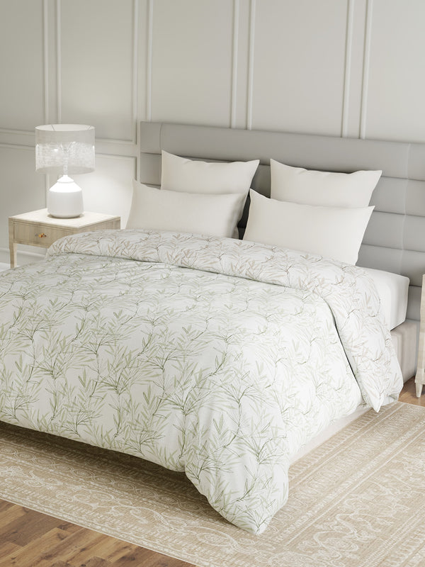 100% Cotton Double Reversible Comforter, 144 TC Printed, Lumina Floret Collection